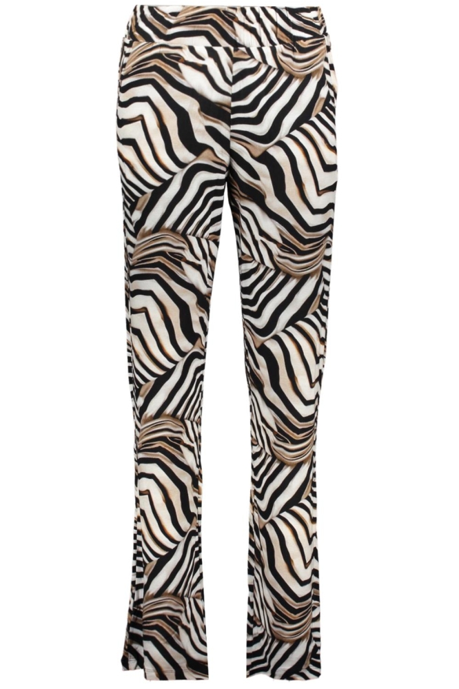 BRITT BROEK MET PATROON 51426 60 000010 OFF-WHITE/BLACK